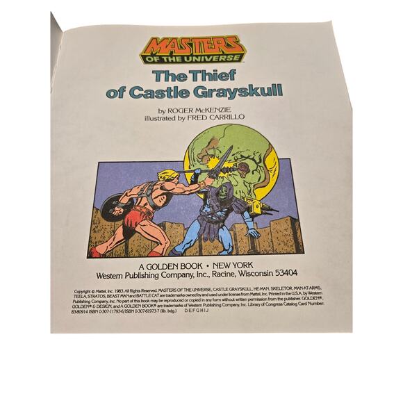 He-Man MOTU Thief of Castle Grayskull 1983 Vintage Golden Book 80s Toy Tie-In - Picture 6 of 7